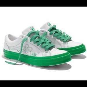 Green Colorblock Golf Le Fleur Unisex Shoes